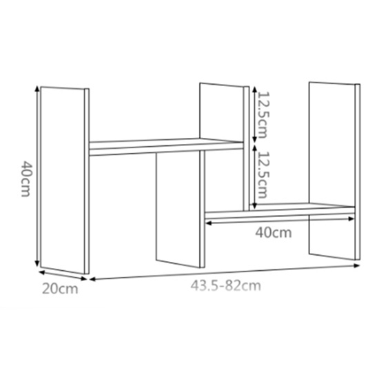 Kệ Sách Gỗ Kệ Đa Năng Để Bàn Chống Nước Chống Xước Thương Hiệu IGEA - GP62