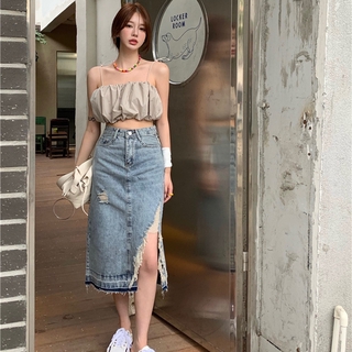 Váy jean nữ xẻ tà thời trang cá tính
