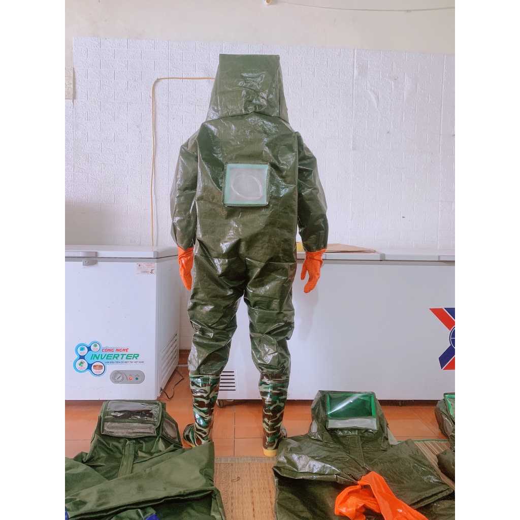 Áo bảo hộ bắt ong quạt 12v pin 32000mah