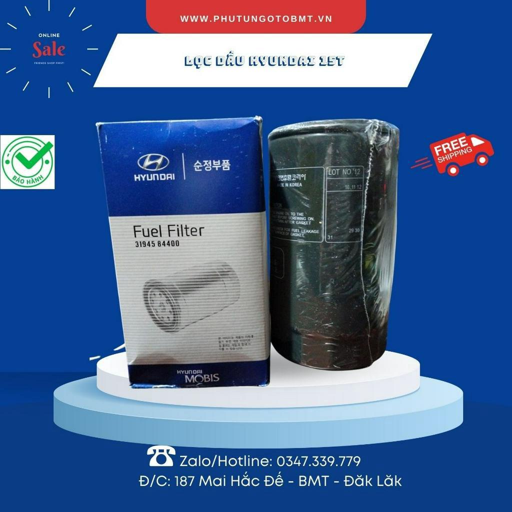 Lọc nhiên liệu  xe tải Hyundai 15 tấn, Trago XCIENT 23 tấn,  mã Lọc dầu 31945-84400, mã khác 2802, P502475