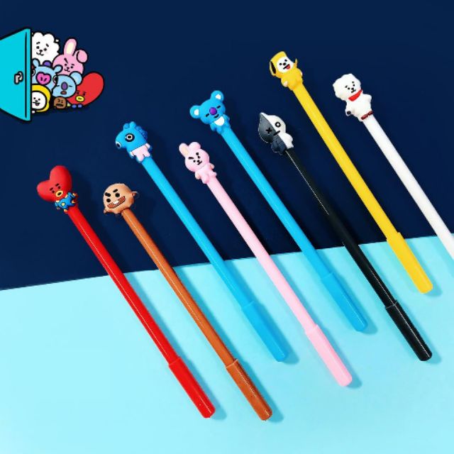 🎉 Bút BT21 BTS Mực Xanh 🎉