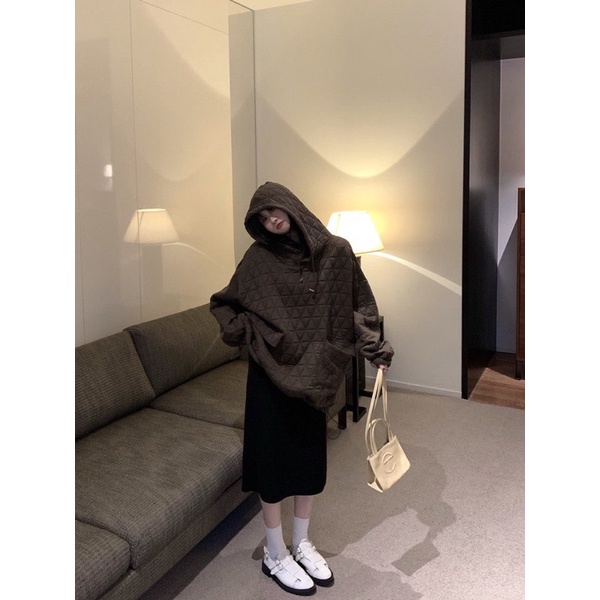 Chân Váy Dài Xẻ Tà 🍊Tiệm Vải Xinh🍊 Chân Váy Midi Len CV007