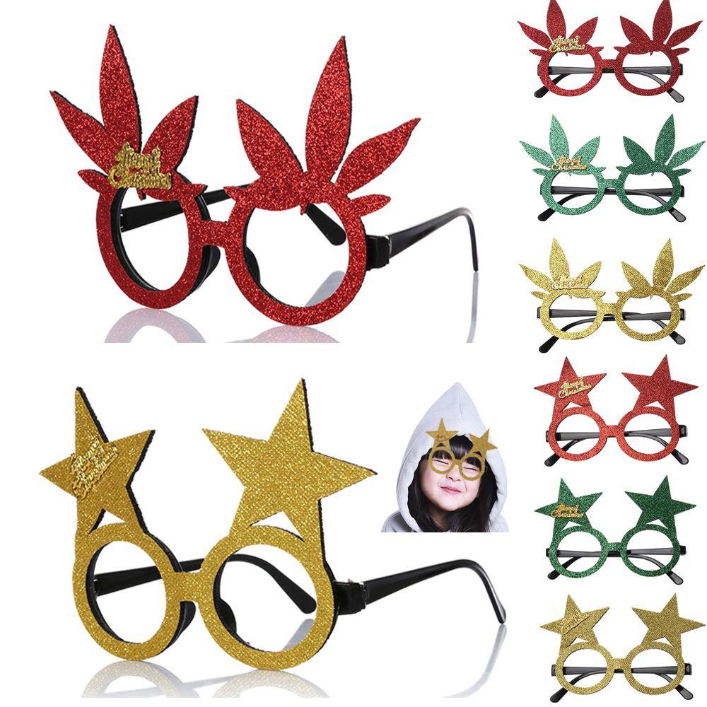 1 Gọng Kính Bằng Nhựa Hình Ngôi Sao Giáng Sinh