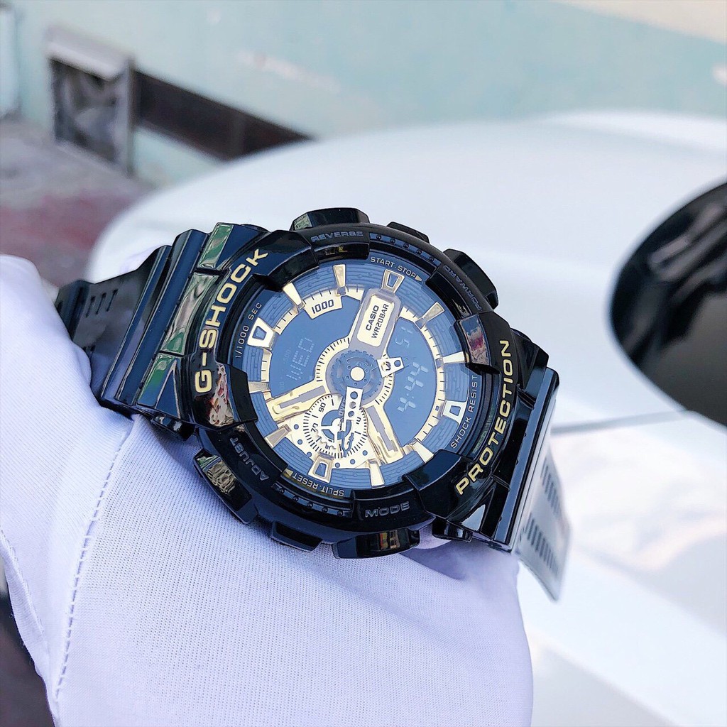 Đồng Hồ Cặp Đôi Nam Nữ CASIO G-SHOCK GA-110GB-1A & BABY-G BA-110-1A