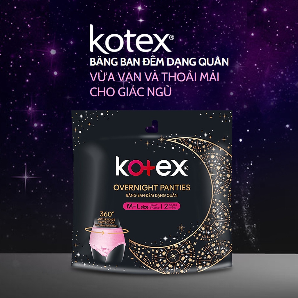 Băng Vệ Sinh Đêm Dạng Quần 2M/16 Kotex