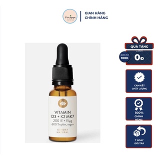 Vitamin d3k2mk7 sunday natural 20ml đức 200ie dùng cho trẻ từ sơ sinh