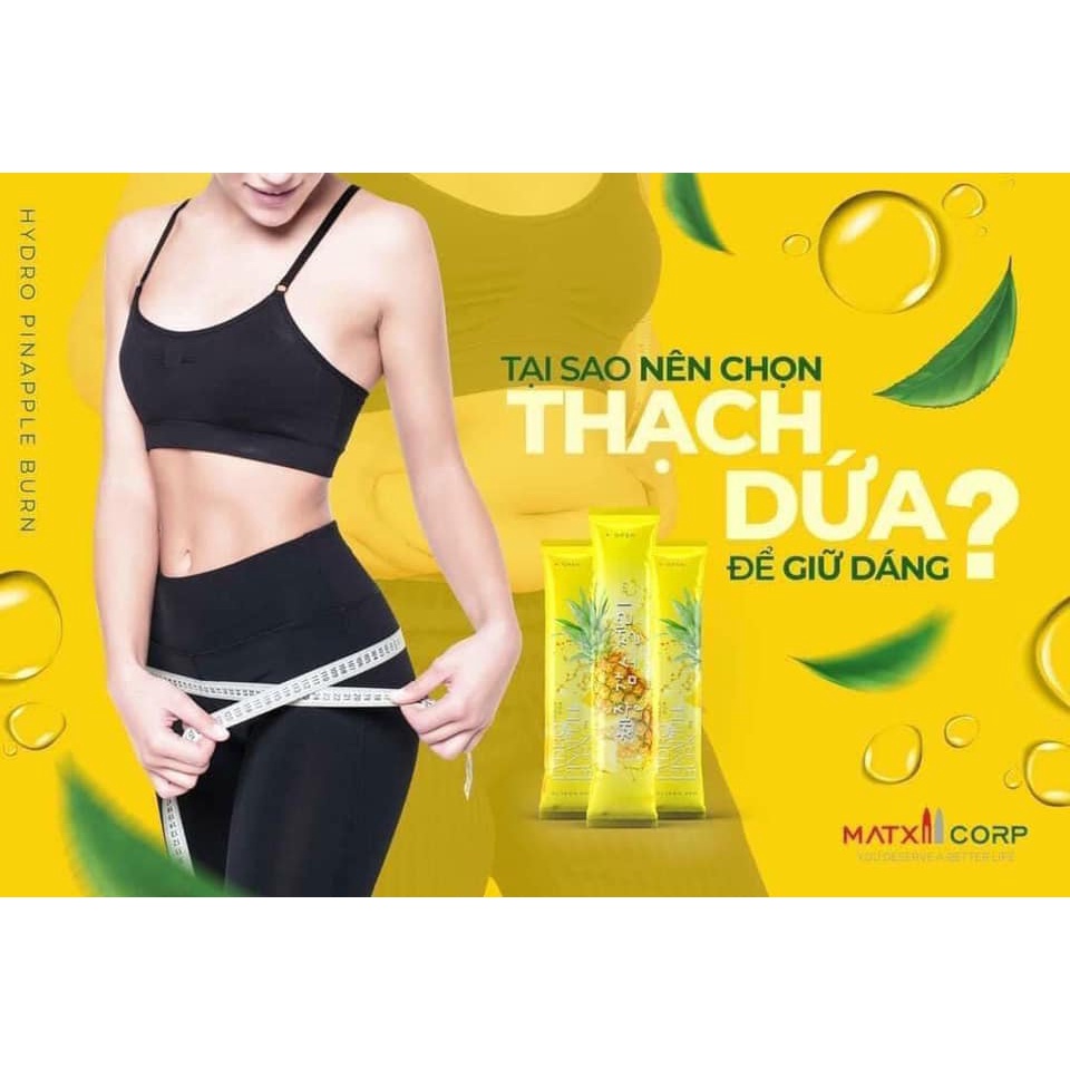 Thạch dứa giảm cân Matxi Corp giảm 2-4kg sau 1 liệu trình