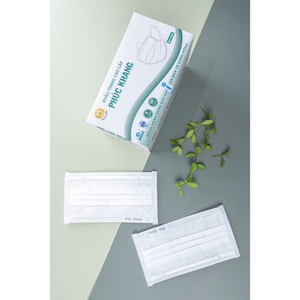KHẨU TRANG Y TẾ PHÚC KHANG CAO CẤP ( MÀU XÁM, MÀU XANH) | BigBuy360 - bigbuy360.vn