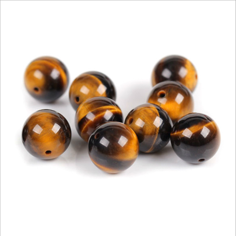 Set 95 hạt đá mắt tròn tự nhiên dùng làm trang sức DIY