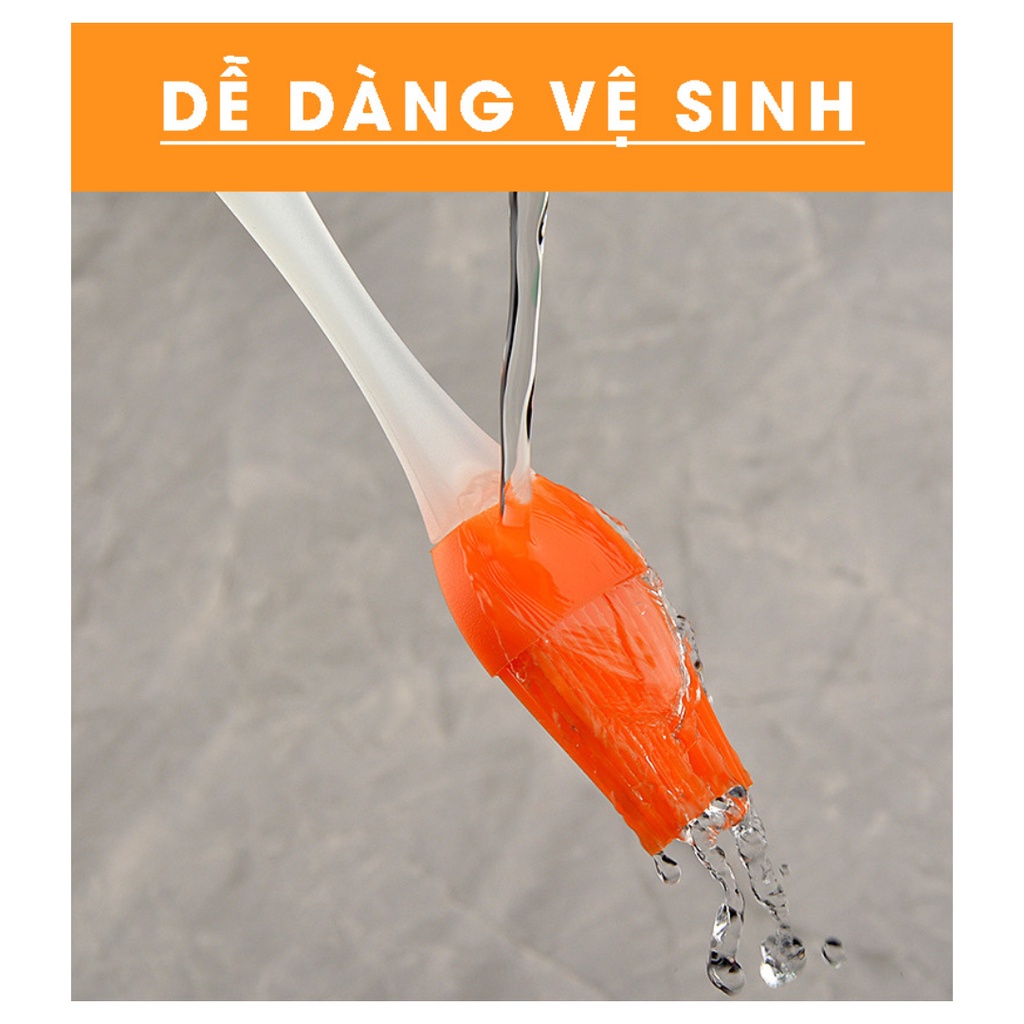 Chổi Quét Dầu Ăn Silicon - Cọ Quét Mỡ, Quét Mặt Bánh Cán Trong Chịu Nhiệt Đa Năng