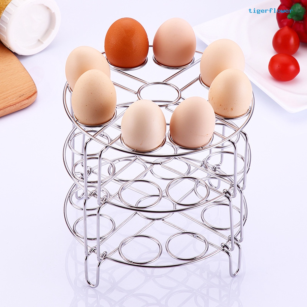 Khay Hấp Trứng Bằng Thép Không Gỉ Tiết Kiệm Không Gian