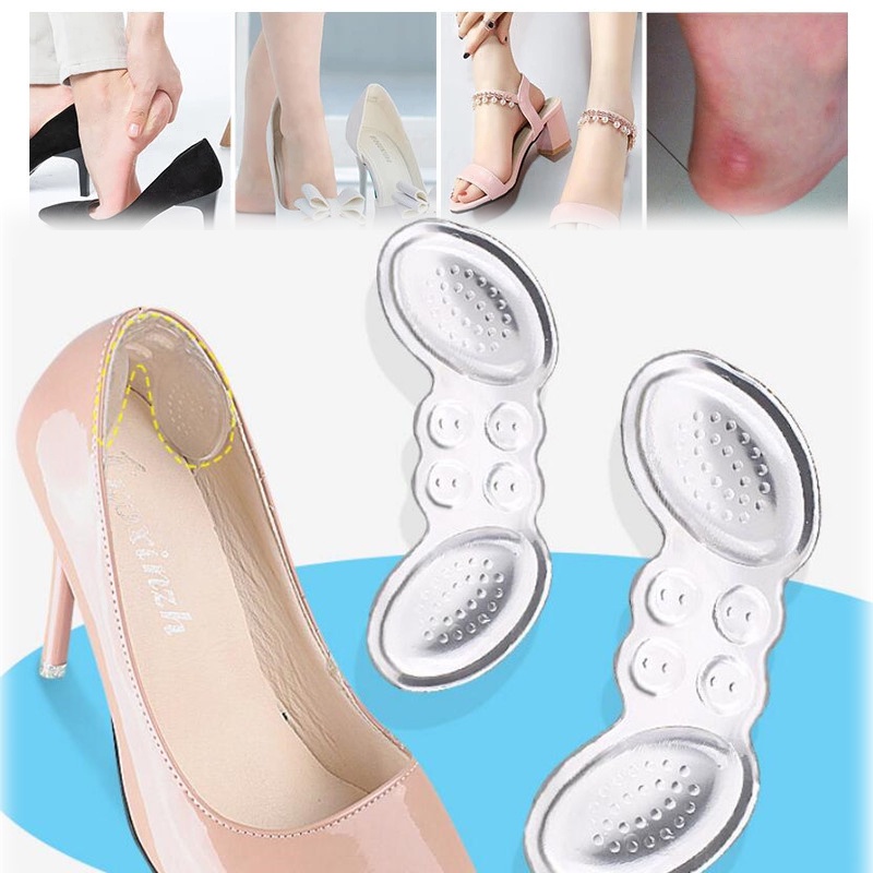 Miếng Dán Gót Chân Bằng Silicon Trong Suốt Giúp Giảm Đau Dành Cho Nữ
