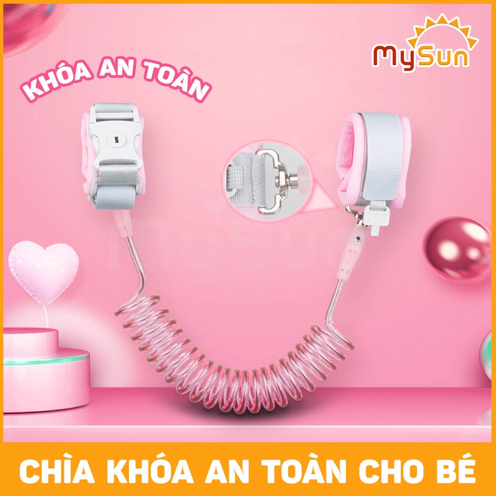 Dây đai vòng đeo tay em bé dắt đi dạo cho trẻ chống lạc dài 1.5 - 2m MySun