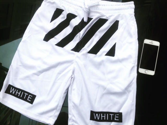 Quần short nam OFF---WHITE Trắng - Nam / Nữ