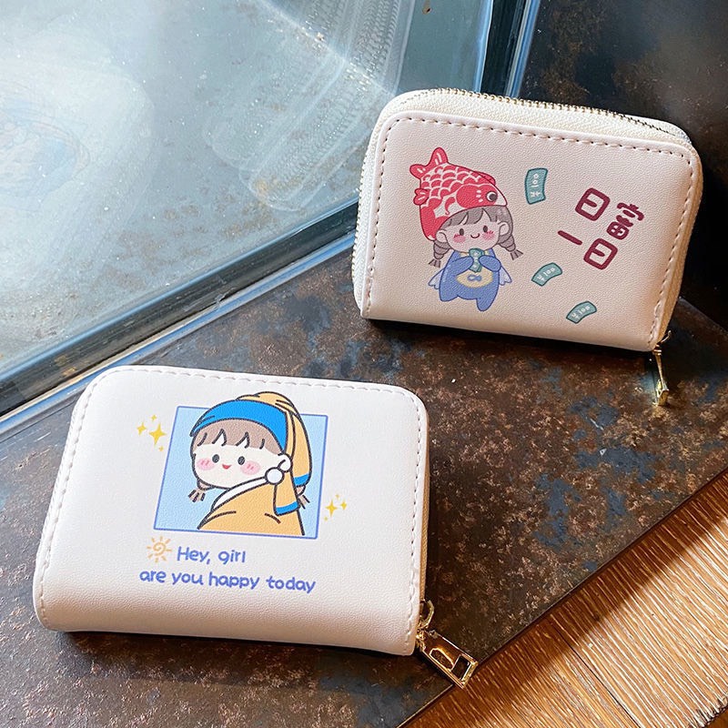 Ví Mini Cute Tông Màu Be Hot Trend Nhỏ Gọn Bỏ Túi VI01