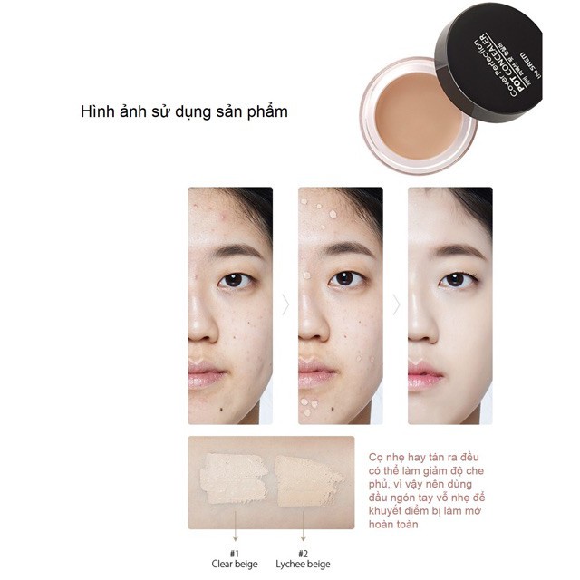 Kem Che Khuyết Điểm THESAEM Cover Perfection Pot Concealer