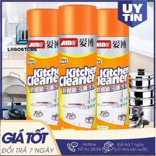 Bình xịt bọt tuyết tẩy rửa siêu sạch mầu cam kitchen cleaner nhà bếp 500ml