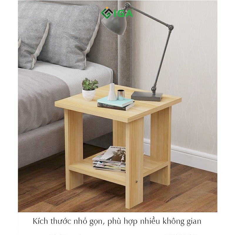 [SALE SIÊU PHẨM] Bàn trà sofa IGA hiện đại kích thước 40x40 phòng khách GP23