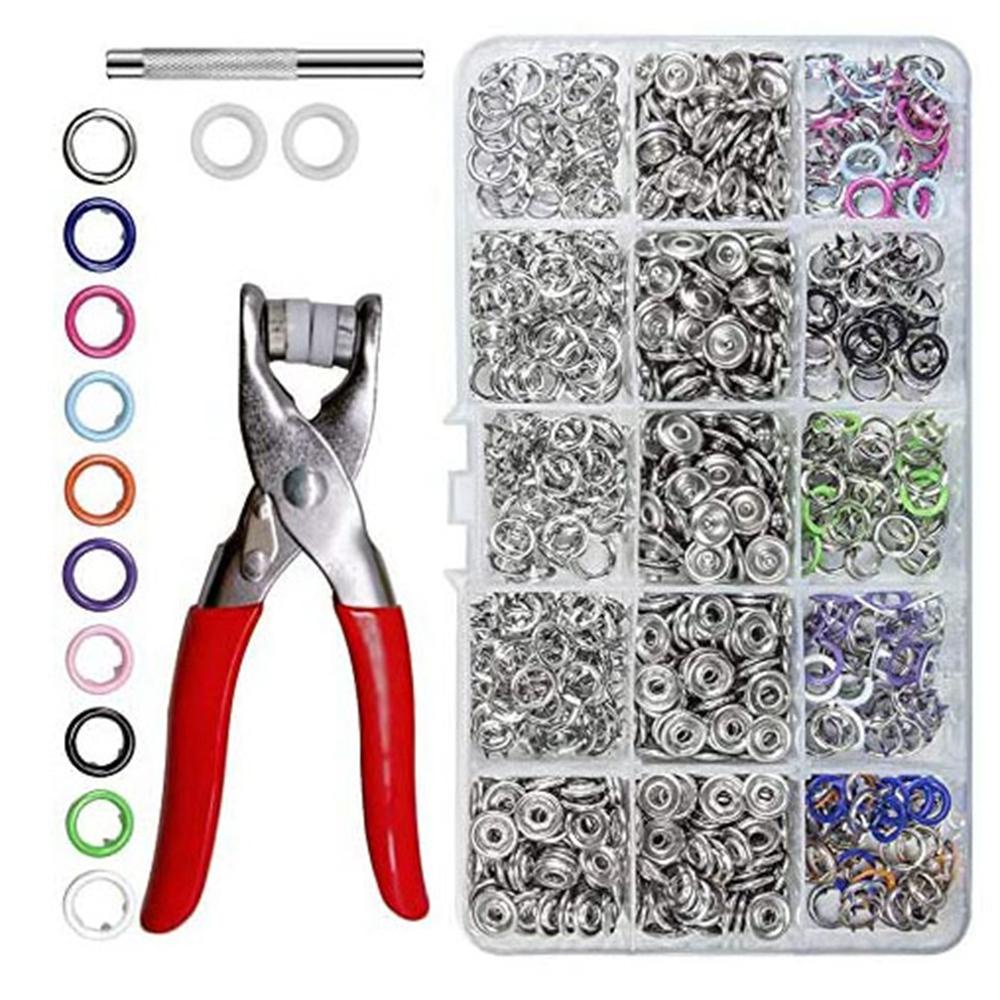 Set 200 Nút Kim Loại 9.5mm Chuyên Dụng Cho May Vá