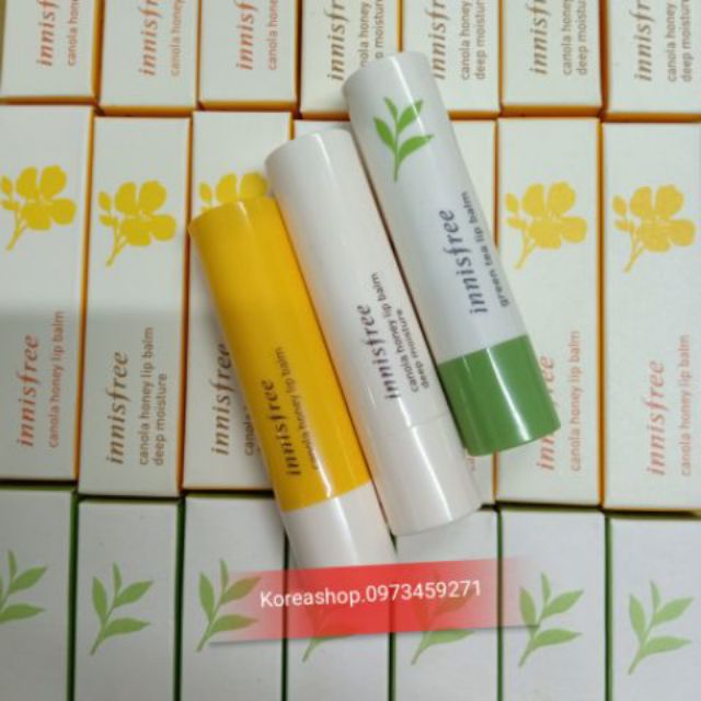 SON DƯỠNG MÔI INNISFREE CANOLA HONEY LIP BALM