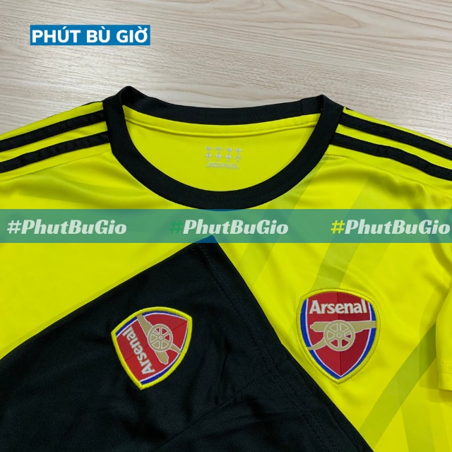 [SALE OFF] Áo Bóng Đá Thể Thao Đá Banh CLB ARSENAL Vàng Chất Thun Thái Cao Cấp - Phút Bù Giờ Sport