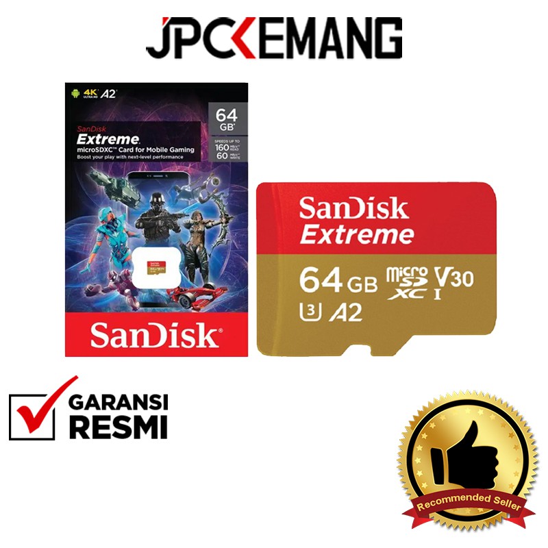 Sandisk Thẻ Nhớ Micro Sdxc Uhs-I 64gb 160mbs Read - 60mbs Write Chất Lượng Cao