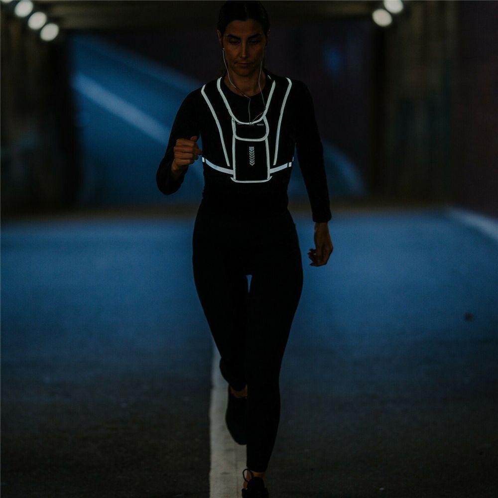 Áo Chạy Bộ Không Tay Có Túi Phản Quang Cho Nam Nữ