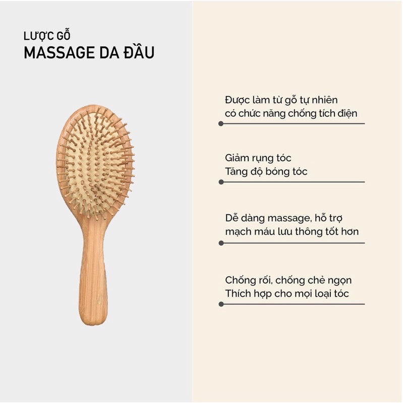 Lược gỗ chống rối