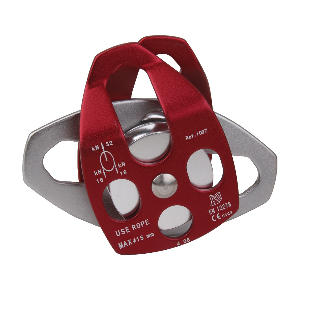 Vòng Bi Ròng Rọc Kép 32KN Bằng Nhôm Cho Leo Núi