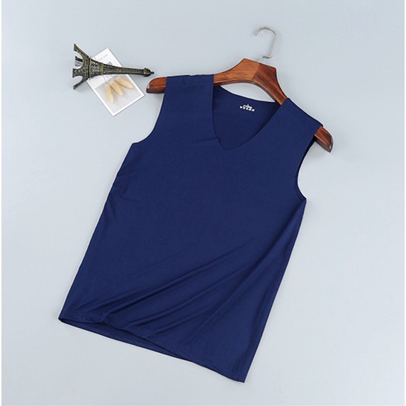 Áo Thun Sát Nách Cổ Chữ V Không Đường May Thời Trang Mùa Hè Cho Nam Size M-5XL