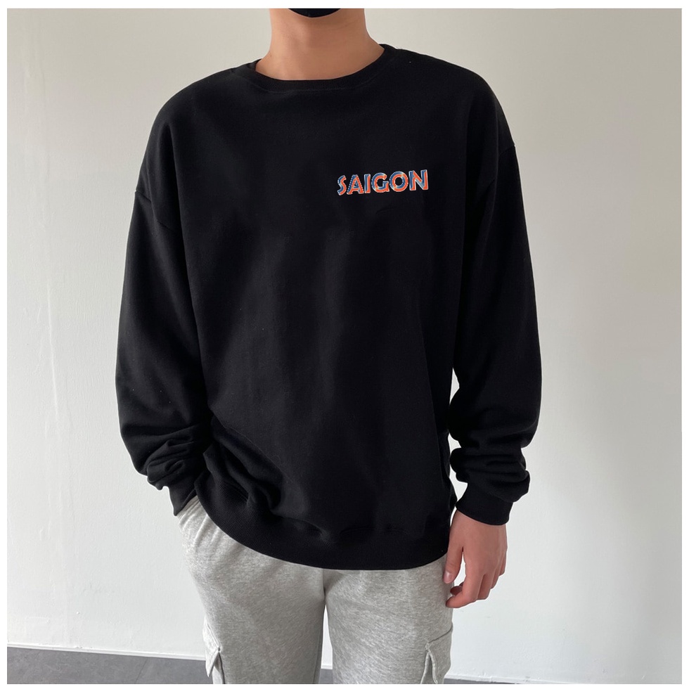 Áo Sweater SÀI GÒN HÀ NỘI Nam Nữ unisex Chất nỉ bông đẹp thu đông phong cách Hàn Quốc HD270 Quà tặng ngẫu nhiên