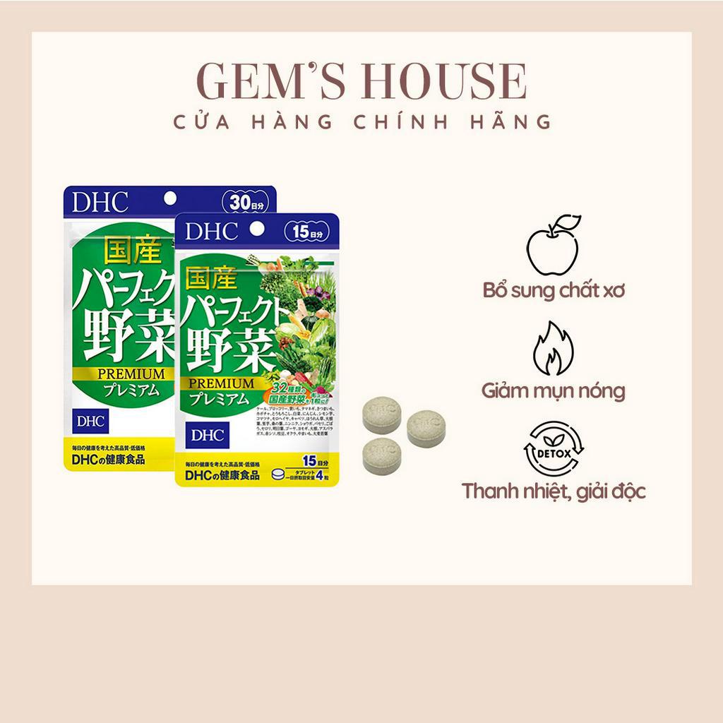 VIÊN BỔ SUNG RAU CỦ DHC NHẬT BẢN CUNG CẤP 32 LOẠI RAU CỦ PREMIUM