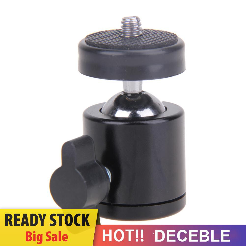 Deceble Mini Ball Head of 360 Swivel DSLR Camera Tripod Dsr +1/4&quot;Screw Mount Stand