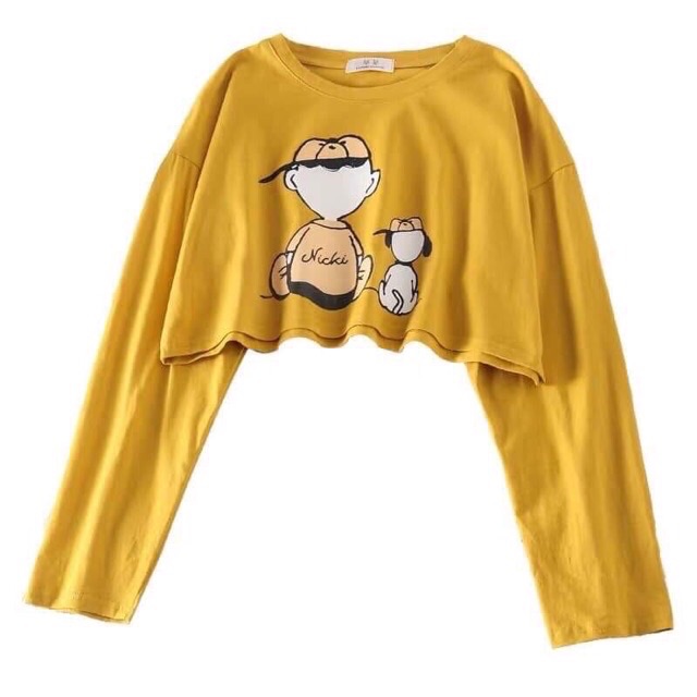 {Freeship} Áo Thun Tay Dài In Hình Hoạt Hình | BigBuy360 - bigbuy360.vn