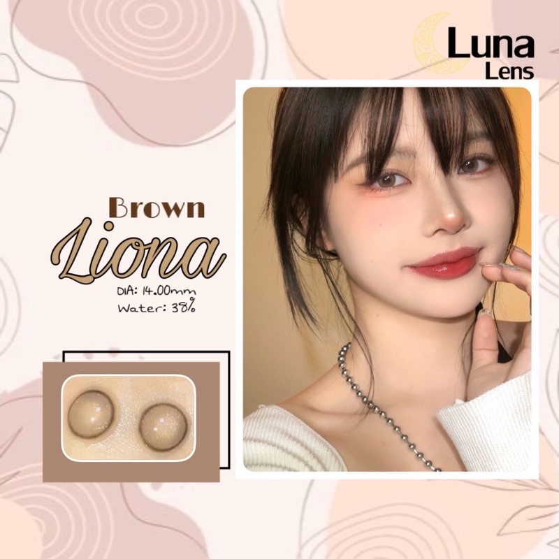 [SẴN] MỘT ĐÔI KÍNH ÁP TRÒNG MÀU NÂU HỔ PHÁCH LIONA BROWN SIÊU ÊM SIÊU MỀM NỘI ĐỊA TRUNG QUỐC - LENS 