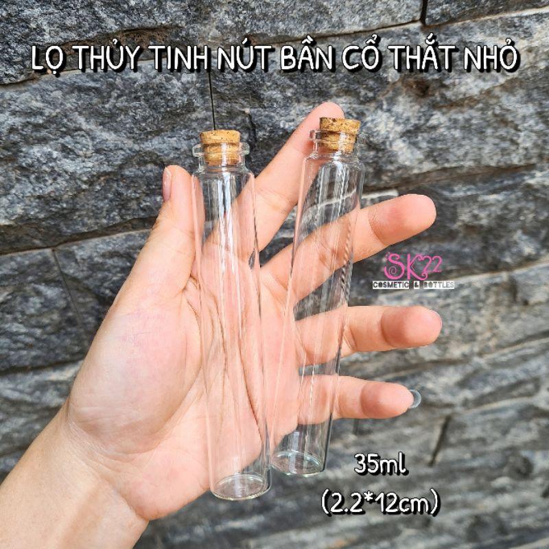 🔸️(Nhiều size)LỌ THỦY TINH NÚT BẦN CỔ THẮT NHỎ🔸️