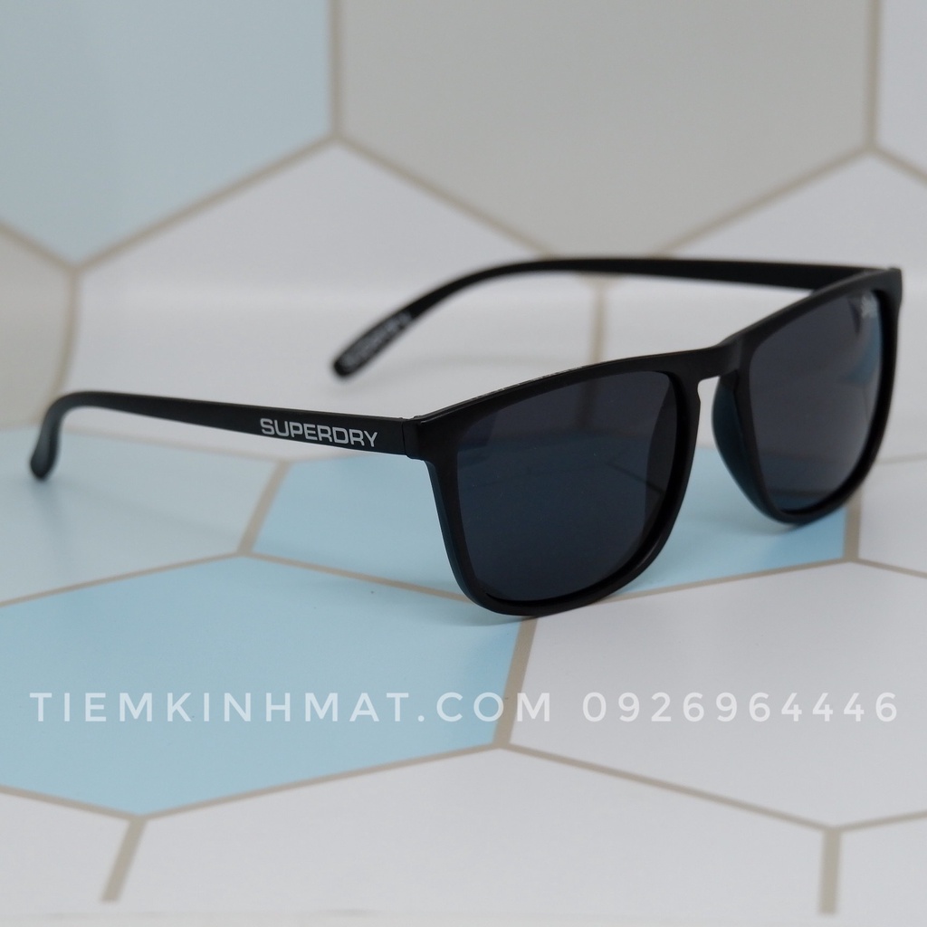 Kính Mát thời trang unisex- SuperDry - Shockwave - Siêu nhẹ - Đen full