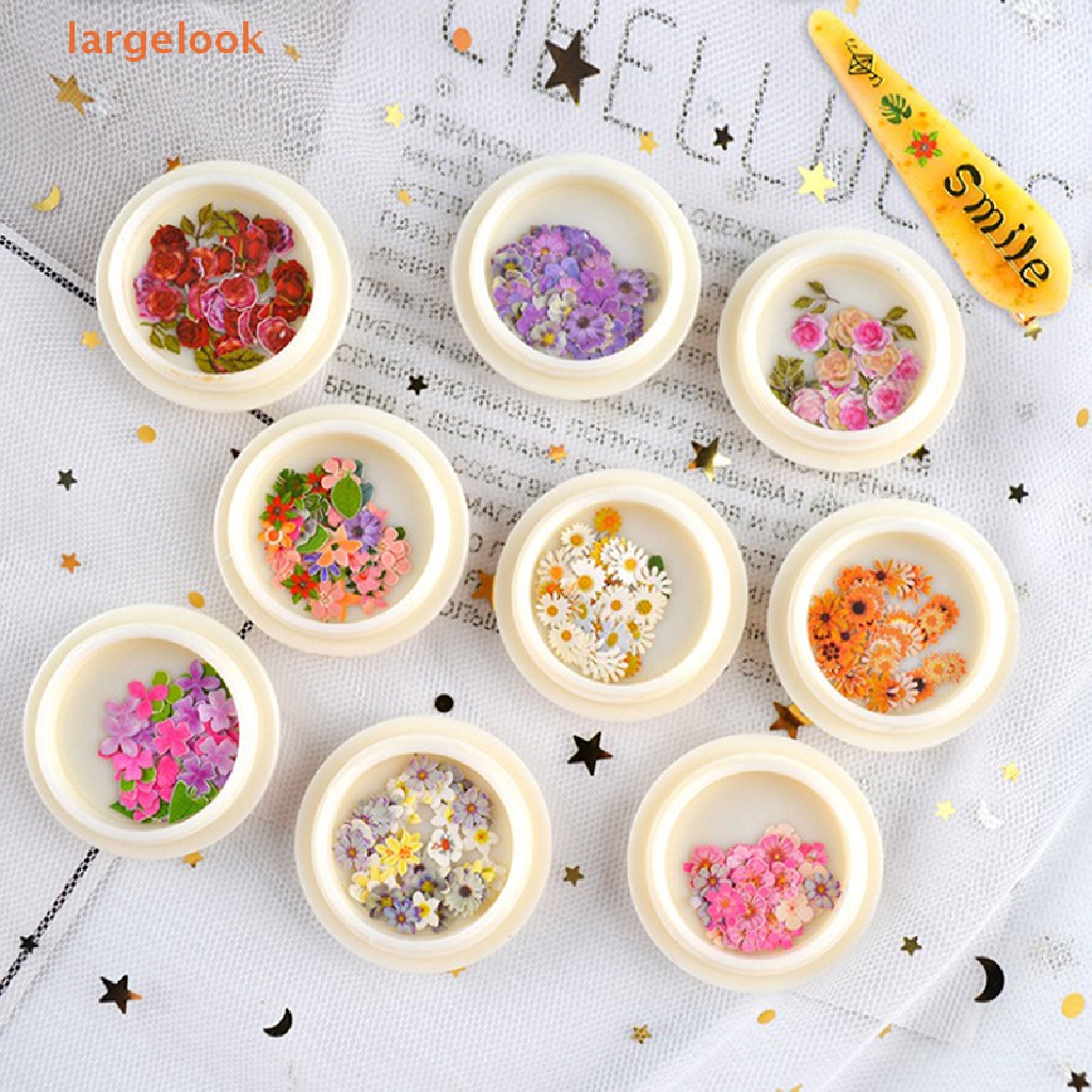 Hộp 50 Miếng Bột Gỗ Hoa Hồng Trang Trí Móng Tay Nghệ Thuật