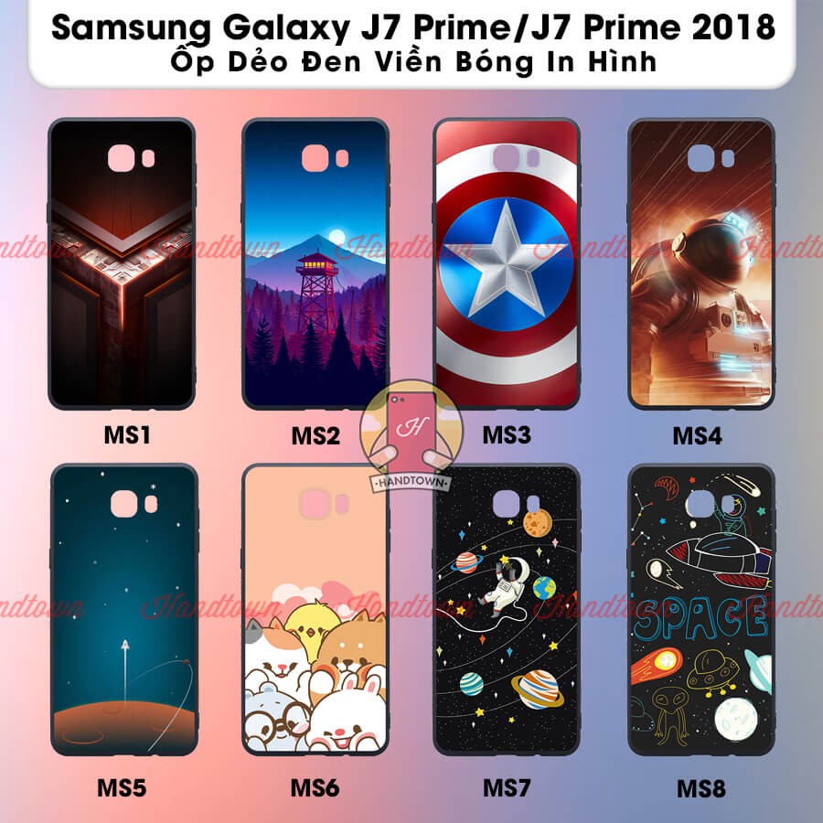 Ốp lưng TPU Samsung Galaxy J7 Prime J7 Prime 2018 j7prime Ốp Nhựa Dẻo Đen Toàn Bộ In Hình Cao Cấp Nhiều Mẫu Phần C