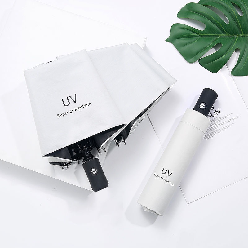 Dù Che Nắng Chống Tia UV/Gió 8 Khung Với Tay Cầm Phù Hợp Màu Sắc Sáng Tạo