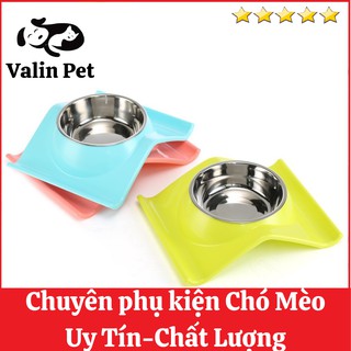 Bát ăn bằng thép không rỉ 🐶 Valin Pet 😹 Bát Ăn Cho Chó Mèo Có Bát Thép Không Rỉ
