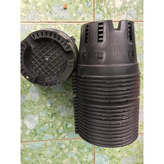 chậu nhựa đen Phi 14 gồm 30 cái