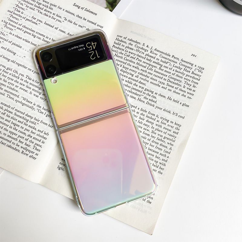 Ốp lưng Samsung Z Flip 5 / Z Flip 4/ Z Flip 3Ombre ánh tím ảnh thật Z Flip5 / Z Flip4/ Z Flip3