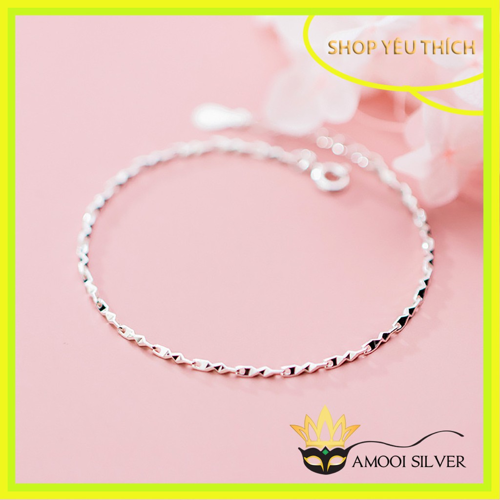 Lắc tay bạc S925 xích basic - Amooi Silver AT106