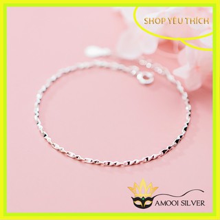 Lắc tay bạc S925 xích basic - Amooi Silver AT106