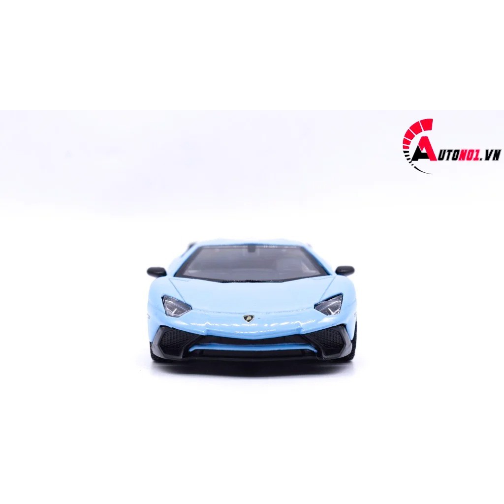 MÔ HÌNH XE LAMBORGHINI AVENTADOR LP750-4 SV COUPE BLUE 1:36 SCALE MODEL 7664