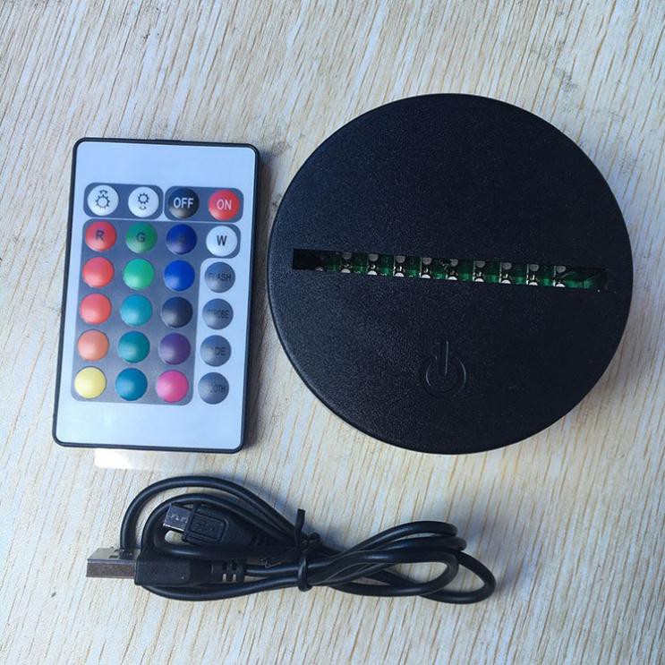 Bộ đế đèn LED 3D 16 màu