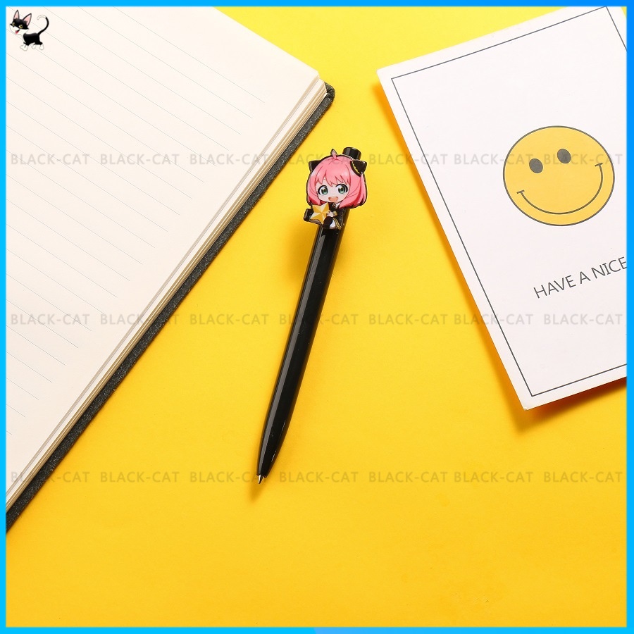 Bút Bi Mực Đen Ngòi 0.5mm Thiết Kế Đơn Giản Dễ Thương