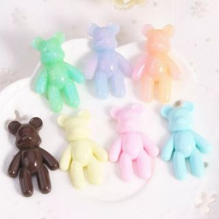 Charm holo bear/charm slime/charm làm ốp lưng