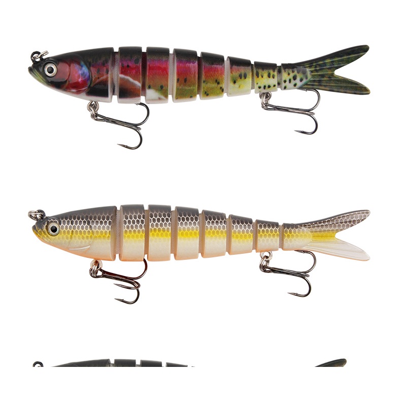 Mồi câu cá giả 8 đoạn 13.5cm 23g bằng nhựa cứng